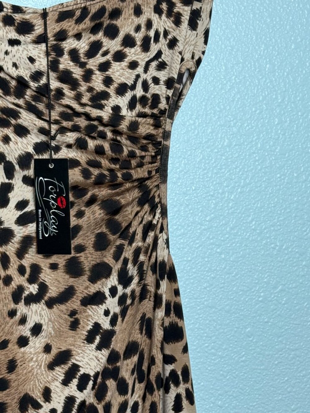NWT Forplay Leoprard Bodycon Cutout Mini Dress Size Small - Picture 7 of 9